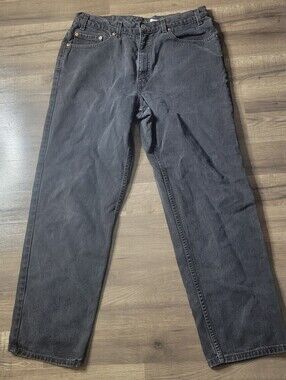 Vintage Levis Jeans Mens 38x32 Black 550 Relaxed Fit Straight
